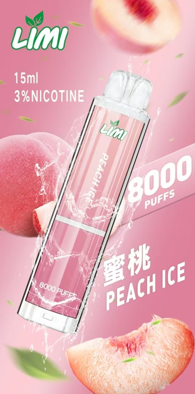 LIMI 8000口發光拋棄式 大煙量長續航可批發多口味一次性電子煙