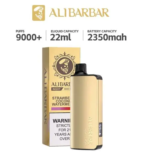 ALIBARBAR 9000 拋棄式主機:金錠造型長效規格