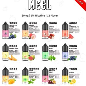 MEEL 專業配件:30ml 50mg 高濃度鹽分規格、小煙主機專用專業補給、多口味質感風味系列、紮實擊喉感體感推薦