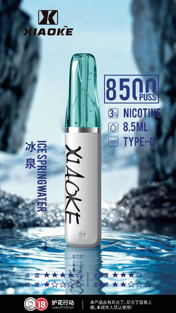 XIAOKE 8500 拋棄式:高效能大容量煙桿